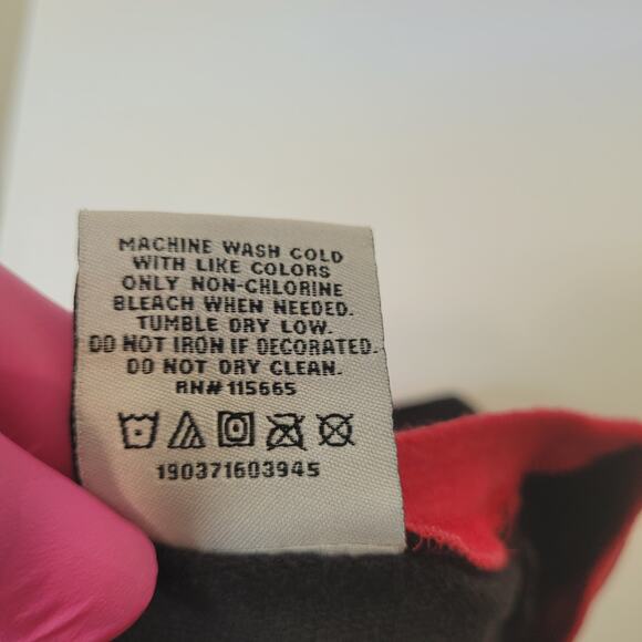 Harley Quinn Womens Small T-Shirt (Junior M Tag) Varsity Raglan Long Sleeve - Picture 6 of 6